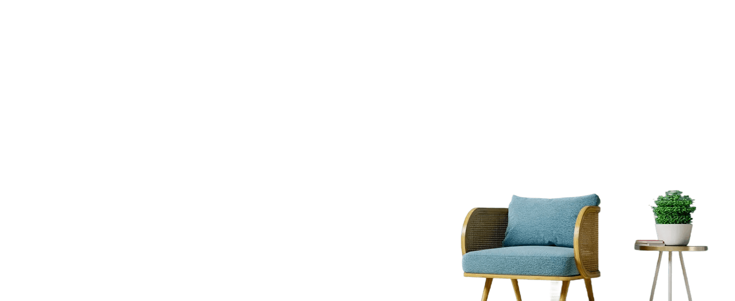 Living room furniture showing full-home WiFi coverage